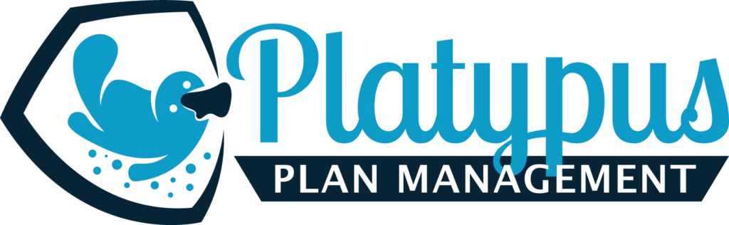 Blue Platypus making a splash next to text that reads Platypus Plan Management